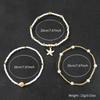 Summer Bohemian Triple Layered Ankle Chain Fashion Starfish Shell Pendant Handmade Seed Beads Women's Beach Party Foot Zircon