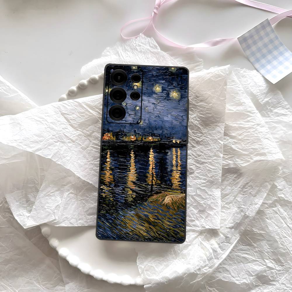 Van Gogh Oil Painting Phone Case For Samsung S 24 Fe 25 Ultra Plus 20 Lite 21 30 22 23 24 22 Ultra 5G Fundas