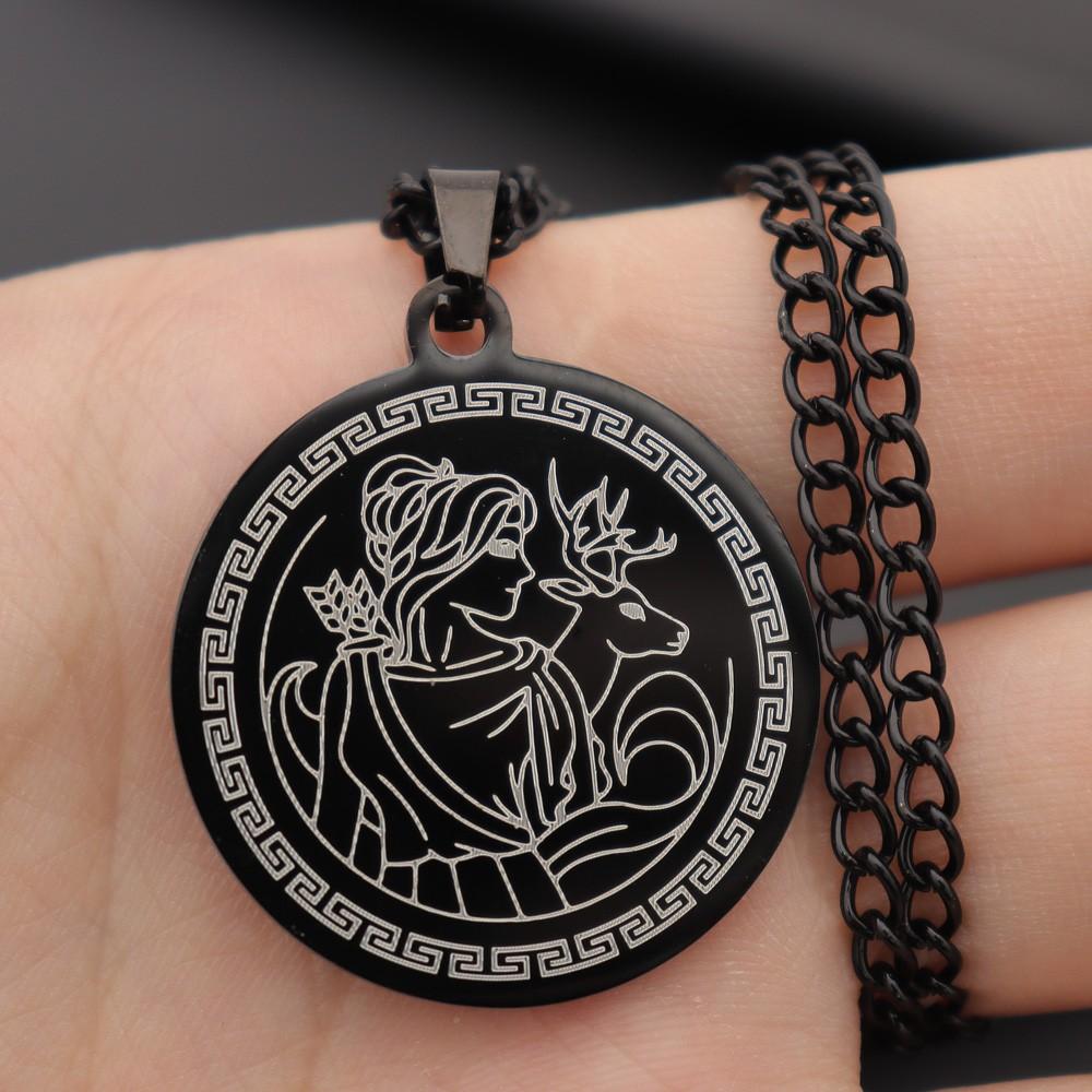 Artemis Necklace, the Twelve Main Gods of Olympus in Ancient Greece and the Goddess of Hunting, Artemis