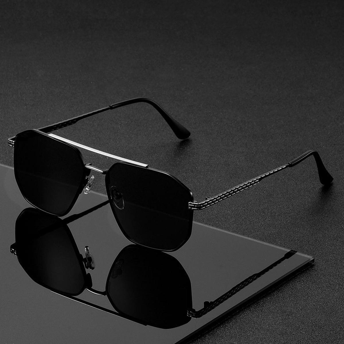 

Новые Солнцезащитные очки Большая Коробка Солнцезащитные очки Женская Мода Двухбалочные Металлические Полуободковые Однотонные Солнцезащитные очки Мужские Очки Женские Очки серебряный