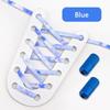 1 Pair No Tie Shoe Laces Round Metal Capsule Lock Elastic Shoelaces For Sneakers Easy To Put On And Off Lazy Shoes Lace Unisex