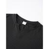 Casual Sports Fashion Long-sleeved Slim Top Autumn and Winter Men's V-neck T-shirt Solid Color