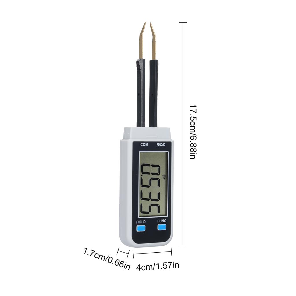 Digital Smart SMD Tester 2999 Counts Handheld Resistance Capacitance Diode Tester Battery Power