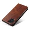 For Samsung Galaxy A12 Flip Leather Phone Wallet Case Stand Calf Texture Magnetic Protective Phone Cover