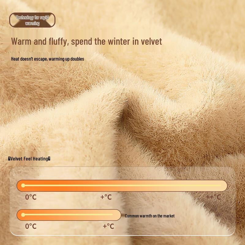 Men's Fleece Lined Thermal Knit Sweater