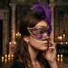 Seductive Style Half-Face Lace Mask Multicolor Masquerade Ball Mask  Ladies