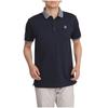 Golf Short Sleeve Deep with Polo and Fabric Men's Shirt, 52MA1007, Navy, XL, Collar, Moisture-Wicking Quick-Drying
