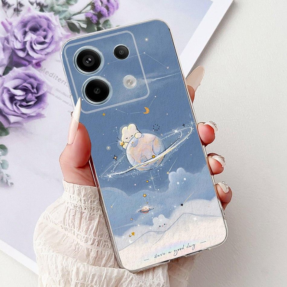 For Xiaomi Poco X6 Pro PocoX6 Elegant Floral Butterfly Phone Case For Poco X 6 X6Pro Soft Silicone TPU Cases