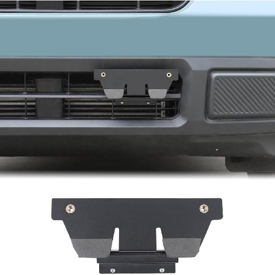 

Car No Drill Front License Plate Holder Compatible with Ford Maverick 2022-2025 Accessories, Metal Front Grille Side Trailer License Plate Bracket