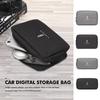 Car Data Cable Charger Portable Hard Disk Organizer Storage Bag For Lincoln Mondeo MKZ MKX Aviator Navigator Continental Corsair Cwm3