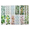Pellicola Decorativa Arcobaleno per Vetri Privacy Vetro Colorato Fiori Piante Adesivo Riutilizzabile Non Adesivo per Finestre Camera da Letto Blocca Sole