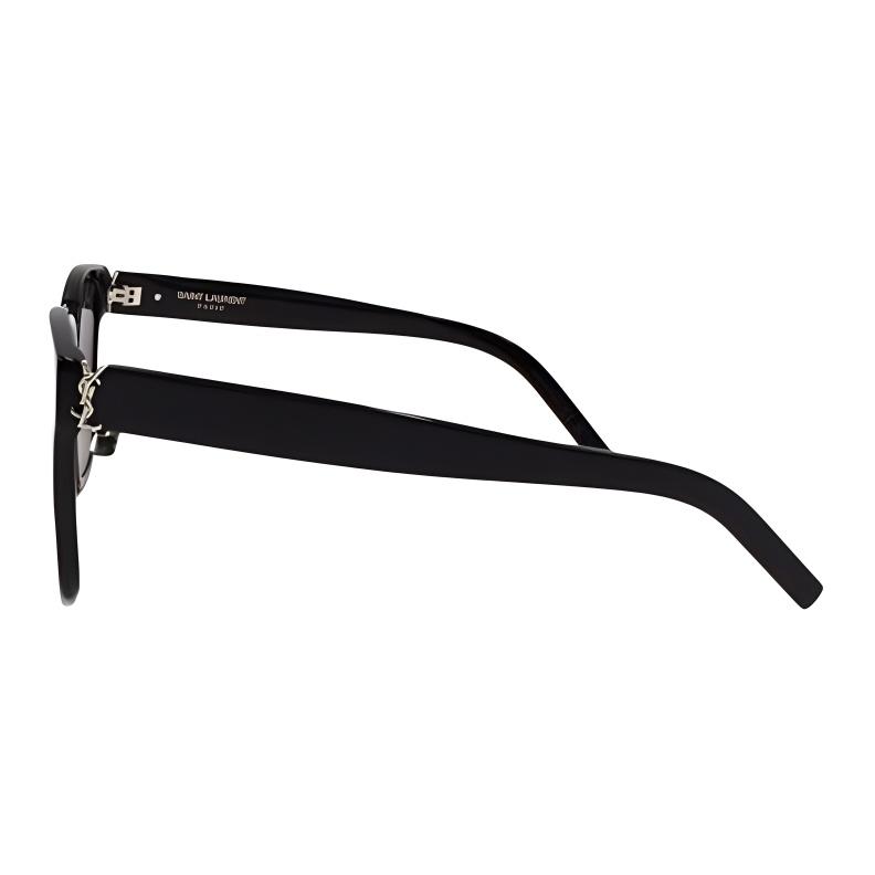 Saint Laurent Logo Irregular Shape Sunglasses Unisex sunglasses Black SLM105F001