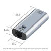 Convenient Simple Operation USB C Type-C Female to RJ45 Female Ethernet Gigabit Wired LAN Network Adapter