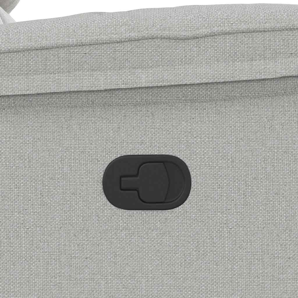 Massage Chair Cloud Gray Fabric