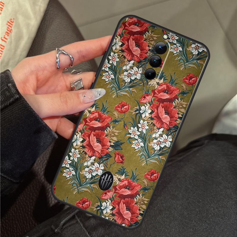 Russian Scarf Floral Case For ZTE Nubia RedMagic 11 9 8 10 Pro Plus 8S 9S 10S Pro 5G 5S 6 7 6S 7S Pro 10 Air Cover