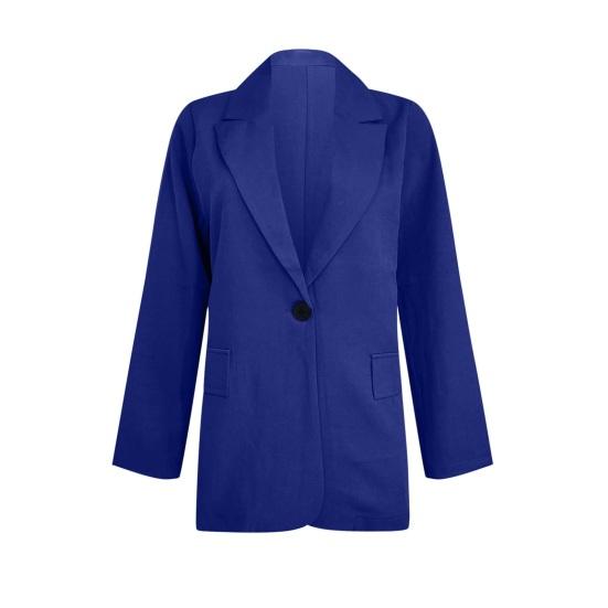 Dámské dvoudílné business oblečení s klopami, jednořadé s jedním knoflíkem, elegantní sako a kalhoty, ležérní kancelářská pracovní sada