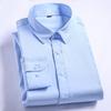 6XL 7XL Men's Classic Long Sleeve Formal Shirt Solid Color Business Office Fashion Black Blue White Dress Shirts Casual Work Top