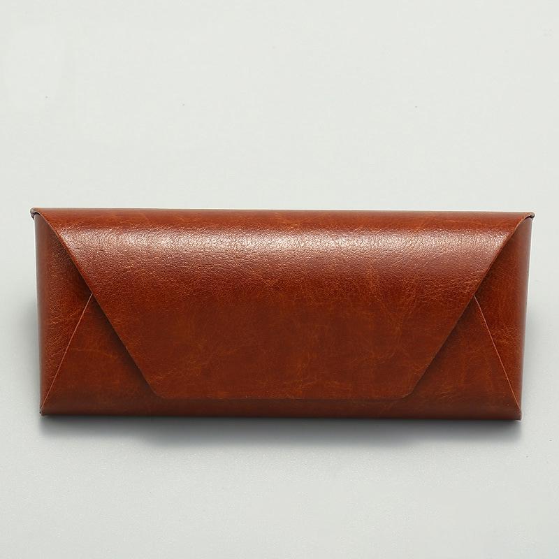 Retro-Leder-Brillenetui - Handgefertigter Halter für Lese- und Sonnenbrillen, High-End Baozi-Design