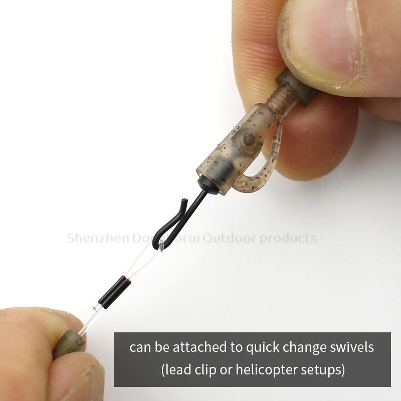 3pcs/pack Carp Fishing Accessories Ready Made Combi Spinner Rig Krank Hook Size 2 4 6 With Booms QC Swivel For Carp Fishing Terminal Tackle