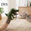 Gift for Cat Lovers Wrestling Glove with Arm Sleeve, Dinosaur Interactive Toy, Puppet Bite Proof Handling Protective 2 Feather Toys Indoor Cats