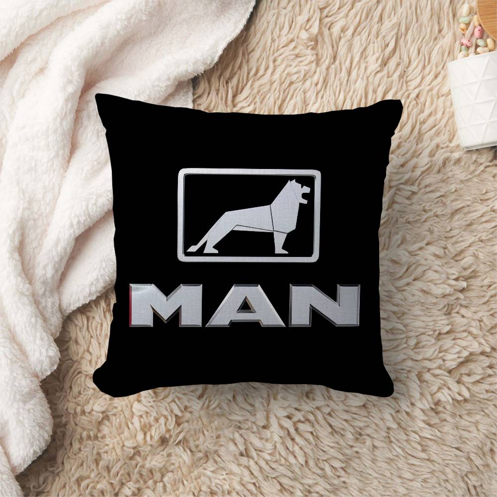Cuscino Logo Camion M-Man Regali Arredamento Casa Ufficio Camera da Letto Divano Cuscino Auto Custodia 45X45Cm