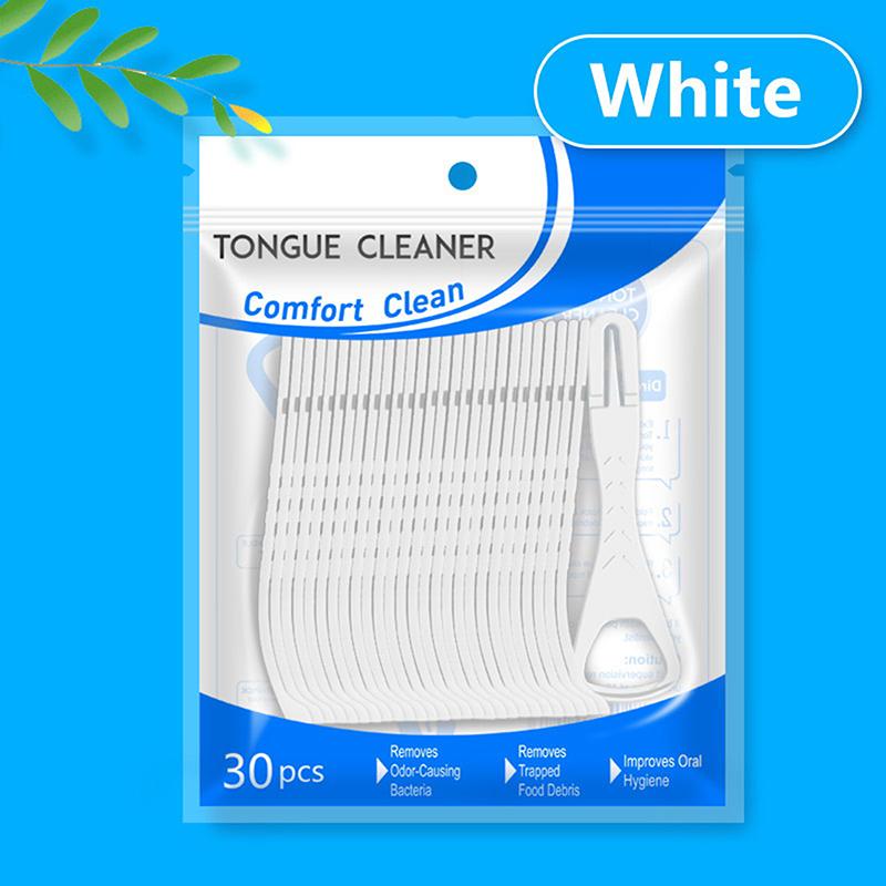 Tongue Scraper For Adult Disposable Tongue Cleaning Tool Plastic Mouth Scraper Travel Convenient Oral Hygiene Care Appliances