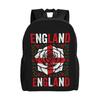 England Rose Vintage Cross Flag Backpack Ladies Sporty Daily Mochila Large Capacity Laptop Bag Back To School Season