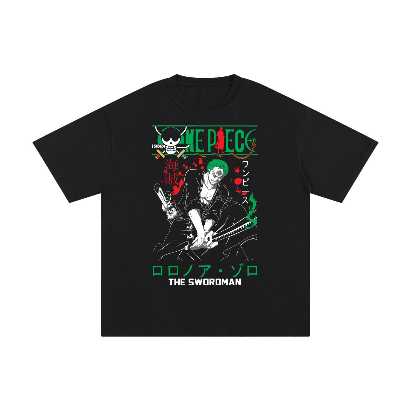 Zoro One Piece T-Shirt Manga Anime Graphic Tee All Size Oversized XXXL