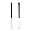 7pieces Drumsticks Bamboo Steel Wire Brushes Stick and Velvet Bag Retractable