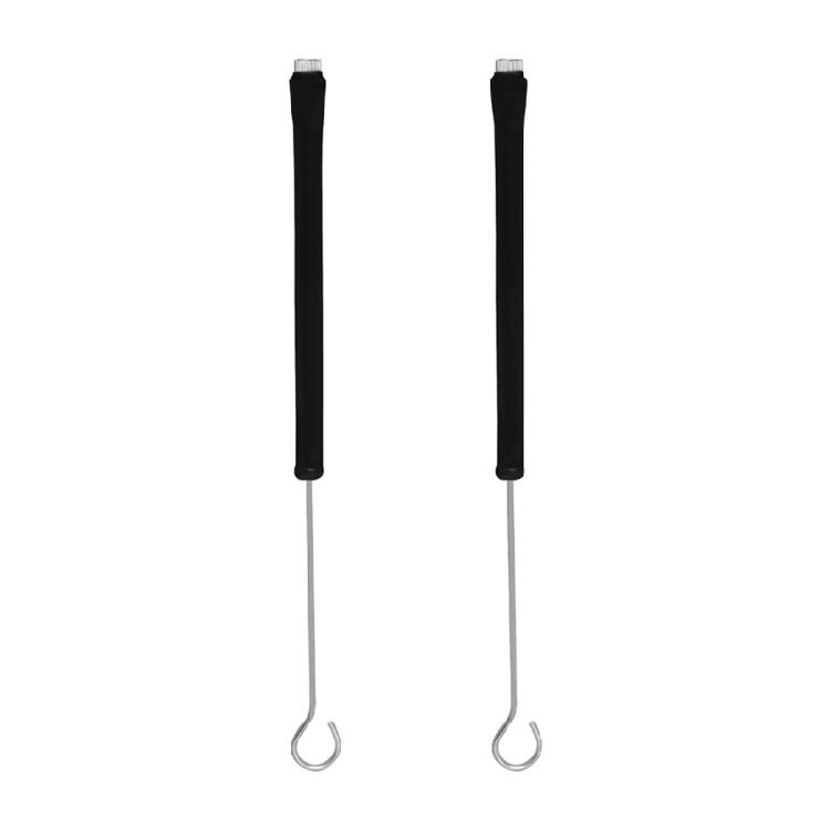 7pieces Drumsticks Bamboo Steel Wire Brushes Stick and Velvet Bag Retractable