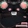 Cartoon Doll Style Heated Car Seat Cushion Set - Three Pieces for Winter Comfort