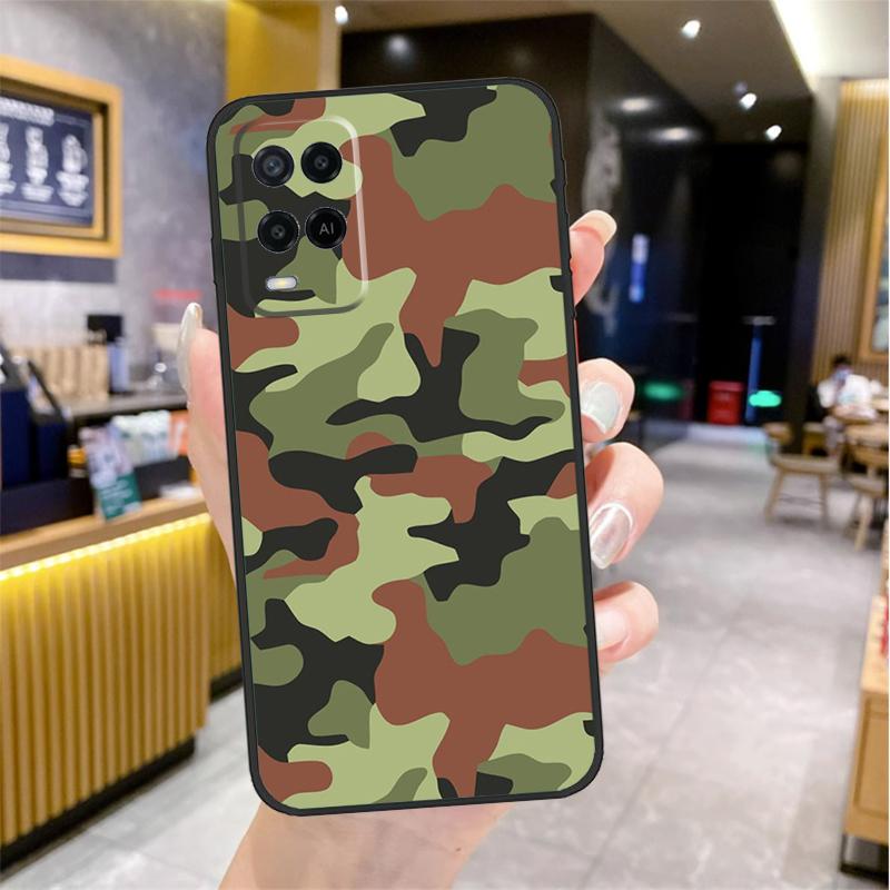 

Чехол с камуфляжным узором для Oppo A74 A54 A94 A78 A98 A18 A60 A80 A40 A38 A58 A96 A76 A16 A15 A17 A57 A77 A5 Pro OPPO A17