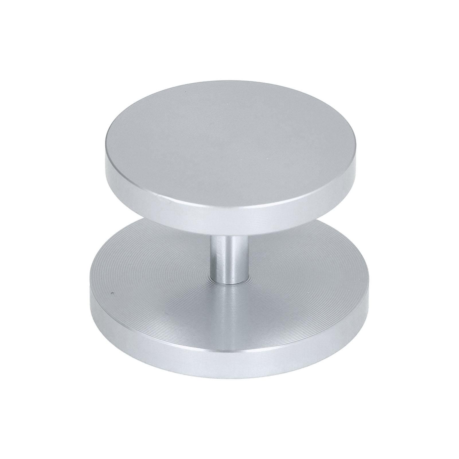 Double Head Coffee Powder Tamper Non Corrosive Aluminum Dual Sided Coffee Powder Hammer for Coffee Silver
