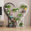 Heart-Shaped Balcony Flower Stand