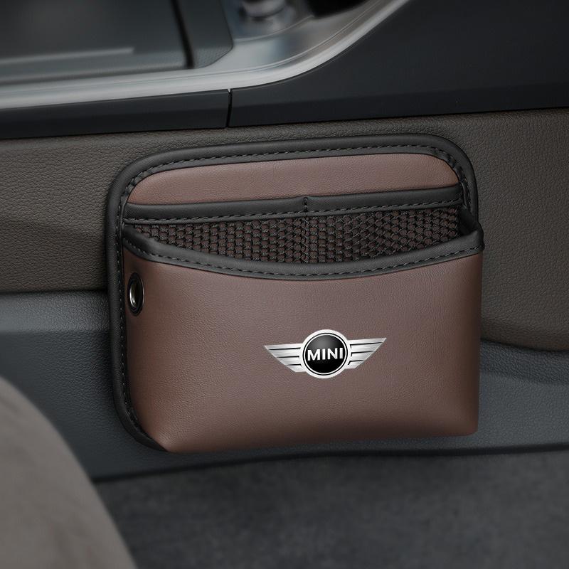 

Car Door Storage Pocket Sticky Organizer Hanging Bag For BMW Mini Cooper R50 R53 R55 R56 R60 R61 F54 F55 F56 Auto Accessories