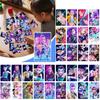 30 Pcs K-POP Anime Collectible Cards, Cute Chibi Idol Holographic Stickers Set, Laser Sparkling LOMO Cards for Fans