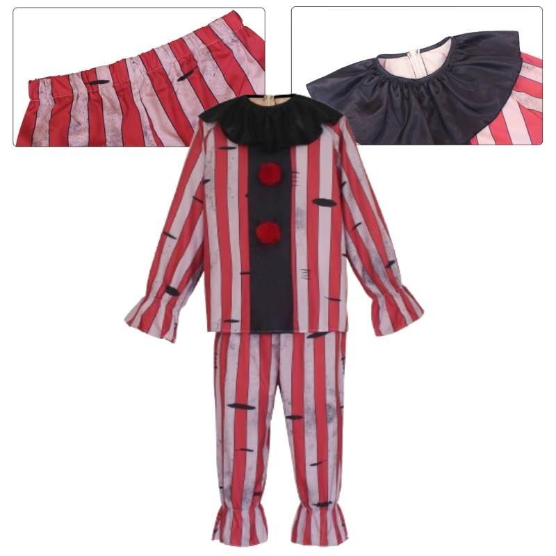 Clown Cosplay Costume For Halloween And Stage Performance With Polyester Fabric For Men And Women