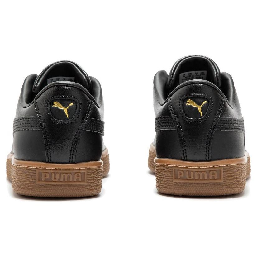 Puma Basket Classic 21 Black Gold Gum Unisex Sneakers 37492330