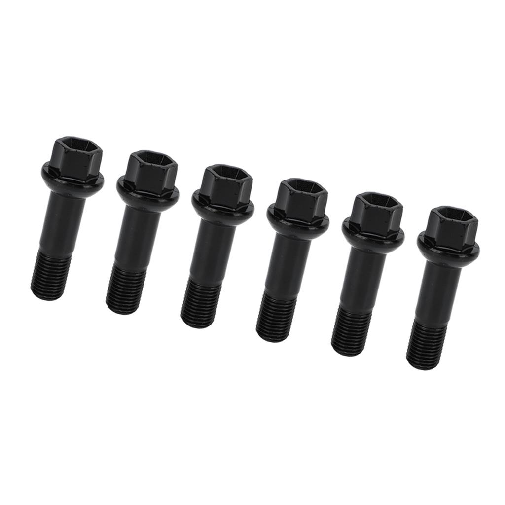 20pcs Black Wheel Lug Bolts Nuts Kit 0009907607 Metal Car Accessories Replacement for MERCEDES‑BENZ