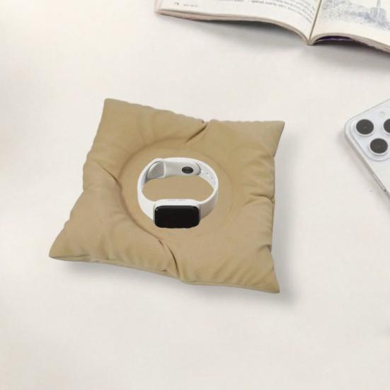 Durable Desktop Coaster 3D Printed Pillow Coaster, One-Piece Molding Tray, Minimalist Smooth Edge Storage Tray Decorative for And Table Protection