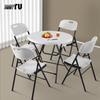Foldable Round Dining Table | Indoor Outdoor Use | Large Simple Design