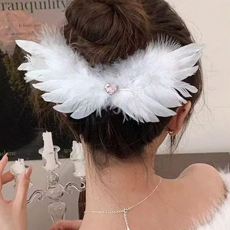 1Pc Big Gift Feather Sweet Hair Accessory Cool Hairpin Wing Hairpin 20CM