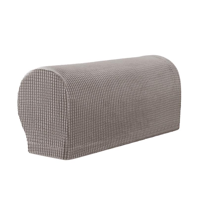 Elastic Merbau Sofa Armrest Cover - Thickened, Anti-slip, Solid Color Fabric