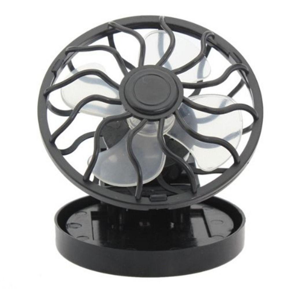 Clip-On Mini Solar Fan Solar Energy Panel Small Air Cooler Personal Outdoor Solar Fan  Camping