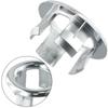 2XOverflow Ring Bathroom Basin Sink Silver Chrome Hole Cover Cap Inserts Round For Home Decoration About 22mm-24mm