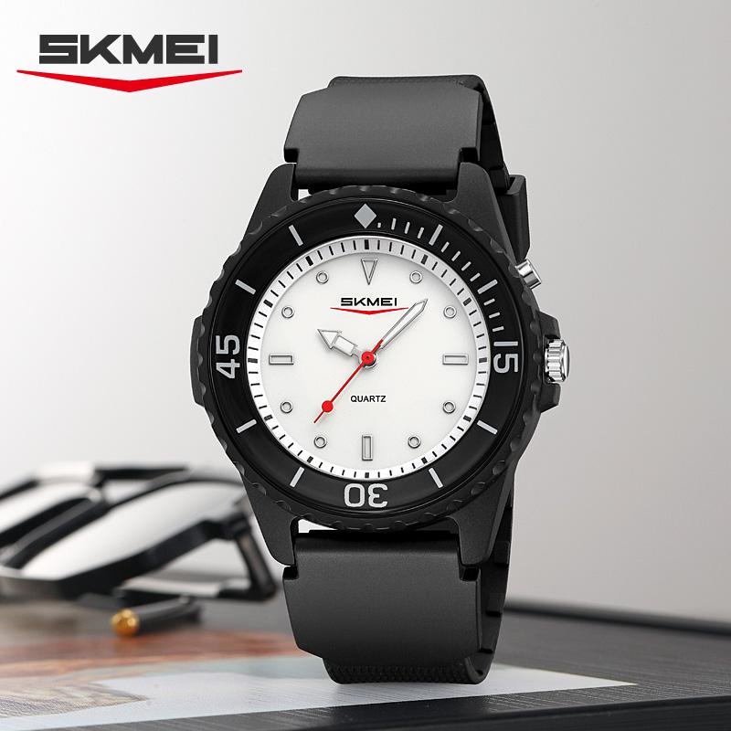 SKMEI 2433 Light Watch Reloj New Simple Outdoor Quartz Watch for Male and Female Students Sports Waterproof Watch Creative Night