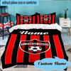 Ensemble de literie personnalisé Nom Spartak Trnava Blason de Football 3 pièces, Ensemble de literie comprenant 1 housse de couette et 2 taies d'oreiller pour chambre à coucher, Dortoir Cadeau