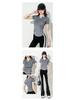 Women's Quick-Dry Slimming Yoga T-Shirt - Breathable Short Sleeve Running & Fitness Top