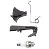 Benzin-Kettensäge Zündkerzen-Kit ABS Eisen Gashebel Zündkerze für Husqvarna 340 345 346XP 350 351 353 357XP 359