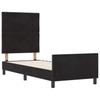 Boxspring Bed with Headboard Black 80 X 200 Cm Velvet